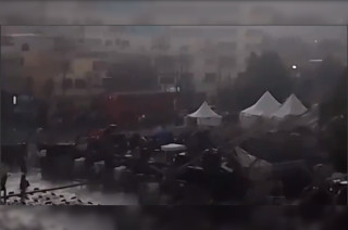 Momento exacto del colapso en la Gustavo A. Madero