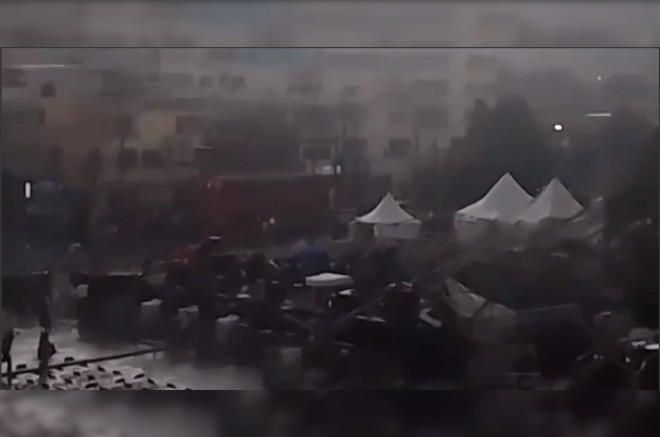 Momento exacto del colapso en la Gustavo A. Madero