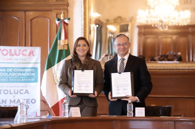 San Mateo Atenco colaborará con el Gobierno de Toluca para impulsar las mejores prácticas y procesos administrativos municipales.