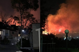 #Video: Vecinos de Echegaray combaten impactante incendio en #Naucalpan