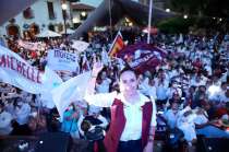 Michelle Núñez en cierre de campaña por presidencia municipal de Valle de Bravo