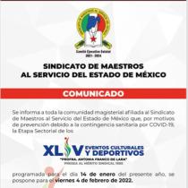 Estaban programados para el día 14 de enero del presente año se posponen para el viernes 4 de febrero del 2022