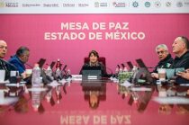 Delfina Gómez Álvarez encabezó la Mesa de Paz, donde se informaron acciones contra los intentos de extorsión en el Estado de México.