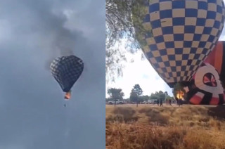 El accidente ocurrió en el marco del Primer Festival del Globo, evento realizado como parte de la Feria Enrique Estrada 2025.
