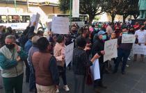 Se manifestaron este martes en el edificio de Rectoría