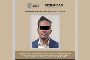 Gabriel “N”, de 52 años, fue arrestado por su probable participación en un homicidio en Zumpango.