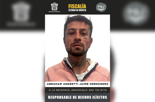 Abraham Andretti Jaime Hernández, alias “El Güero”, fue sentenciado a 55 años de prisión por homicidio calificado ocurrido en San Mateo Atenco.