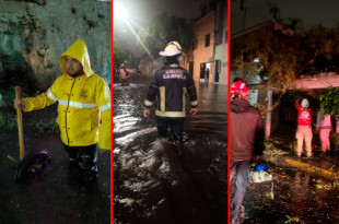 Protección Civil revisó 14 puntos críticos de inundación, afectando 100 casas en Río Xocoyahualco y otros domicilios en Francisco Villa y Santa Mónica.