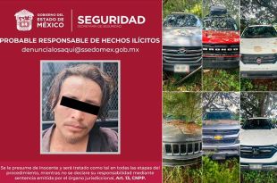 Detienen a sujeto con camionetas robadas en Edoméx