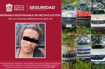 Detienen a sujeto con camionetas robadas en Edoméx