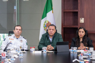 Impulsa Ricardo Moreno coordinación con fuerzas de seguridad de los tres órdenes de gobierno.