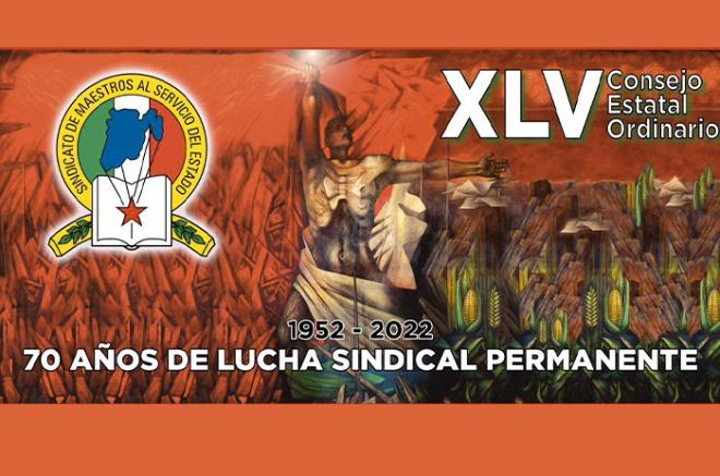 La organización convocó también a todos sus afiliados a participar para obtener la Presea al Mérito Sindical 2022 “Profr. Agripín García Estrada”.