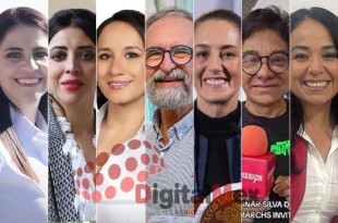 Laura Benhumea, Eréndira Fierro, Michelle Núñez, Pedro Moctezuma, Claudia Sheinbaum, Apolinar Silva, Shantall Zepeda