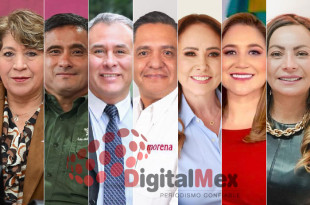 Delfina Gómez, Adrián Hernández, Mario Vázquez, Ricardo Moreno, Cristina Ruiz, Ana Muñiz, Saray Benítez