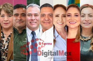 Delfina Gómez, Adrián Hernández, Mario Vázquez, Ricardo Moreno, Cristina Ruiz, Ana Muñiz, Saray Benítez