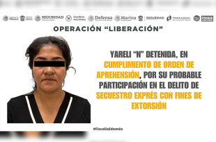 Una vez detenida Yareli “N” fue traslada a un Centro Penitenciario y de Reinserción Social.