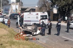 A bordo viajaba una pareja en dirección a la ciudad de Toluca.