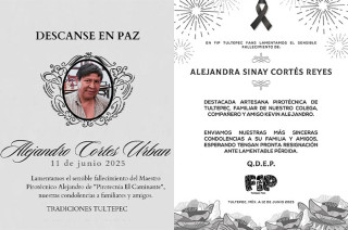 Su abuelo, el maestro pirotécnico Alejandro Cortés Urbán, murió en el lugar del siniestro