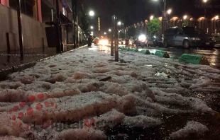 ¡Tremenda granizada en Toluca!