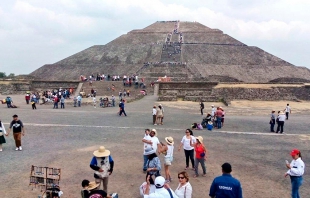 Implementan operativo para resguardar a visitantes de la zona arqueológica de Teotihuacan