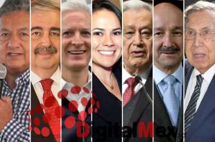 Higinio Martínez, Ricardo Sodi, Alfredo del Mazo, Alejandra del Moral, Manuel Barttlet, Carlos Salinas, Cuauhtémoc Cárdenas