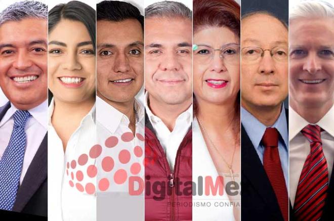 David Sánchez, Jezabel Delgado, Carlos González, Fernando Vilchis, Mariela Gutiérrez, Ken Salazar, Alfredo del Mazo.