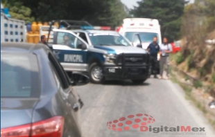 Choca ebrio y se salva en La Marquesa-Tenango