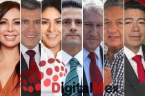 Patricia Durán, Ricardo Núñez Ayala, Karla Fiesco, Enrique Peña, Arturo Montiel, Higinio Martínez, Miguel Sámano