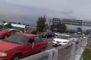 #Video: ¡Precaución! Caos por obras y accidente en la México-Toluca