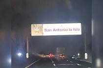 El accidente ocurrió la noche de este 24 de diciembre, frente al establecimiento Floracopio, en el municipio de San Antonio la Isla.