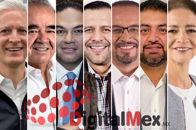 Alfredo del Mazo, Maurilio Hernández, Enrique Vargas, Agustín Barrera Soriano, Omar Ortega, Cristian Campuzano, Angélica Moya