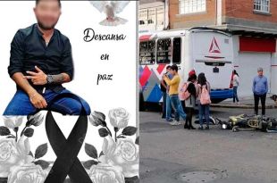 Murió motociclista atropellado en Toluca