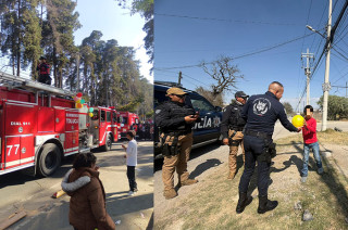 Elementos de seguridad, bomberos y paramédicos de Toluca entregan juguetes a niñas y niños como parte de las actividades del Día de Reyes.