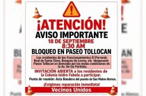 Habitantes de Lerma anunciaron un bloqueo en Paseo Tollocan para exigir la reparación de Avenida de Las Partidas.