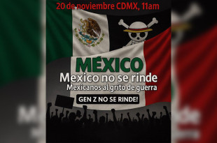 La Generación Z anunció a través de su cuenta en la red social X una segunda marcha para este 20 de noviembre.