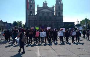 Se congregaron en la Plaza de los Mártires para demandar a las autoridades de los tres niveles de gobierno acciones efectivas para brindar seguridad a las mujeres