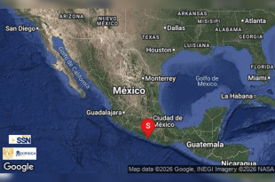 De acuerdo con el Servicio Sismológico Nacional (SSN), el movimiento ocurrió a las 12:42 horas de este 16 de enero de 2026.