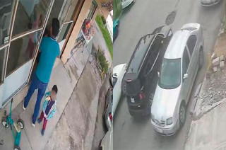 El hecho fue captado por cámaras de seguridad.