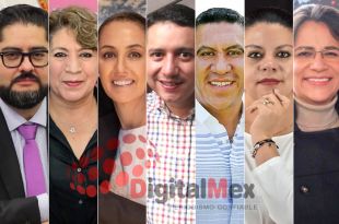 Andrés Andrade, Delfina Gómez, Claudia Sheinbaum, Rodolfo Nogués, Javier Jerónimo, Claudia Villavicencio, Paola Jiménez