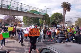 El bloqueo obligó a suspender el servicio de la Línea 1 del Mexibús.