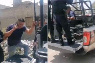 Ayer jueves, los colonos protestaron por la detención del vecino Omar Alvarez, quien hacía limpieza en su terreno y lo acusaron de daños a propiedad municipal.