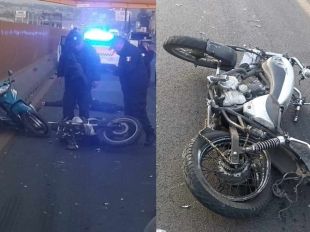 Daños ocasionados por accidentes de motociclistas en Edoméx