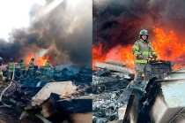 Equipos de Protección Civil, Bomberos y Atención Prehospitalaria de ambos municipios laboran para sofocar las llamas