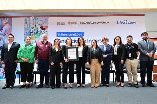 La gobernadora Delfina Gómez Álvarez encabezó el anuncio de inversión de Unilever en Lerma, que impulsará la producción, el empleo y el desarrollo industrial en el Estado de México.