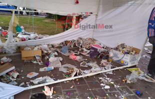 #Toluca: desalojan en la madrugada a comerciantes de Jardín Zaragoza