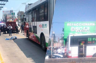 Ecatepec: #Mexibús atropella y mata a peatón