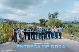 #Video: Carlos González entrega obra vial en Potrero de Tenayac, en #Temascaltepec