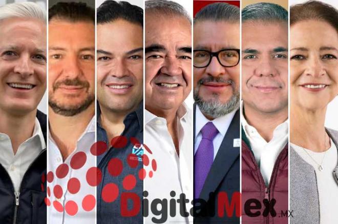 Alfredo del Mazo, Elías Rescala, Enrique Vargas, Maurilio Hernández, Horacio Duarte, Fernando Vilchis, Angélica Moya
