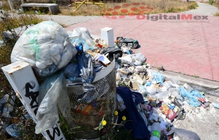 Suspenden recolección de basura en centro de Naucalpan; temen problemas de salud