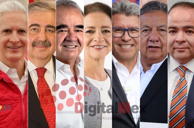 Alfredo del Mazo, Ricardo Sodi, Maurilio Hernández, Angélica Moya, Ricardo Monreal, Higinio Martínez, Gilberto Limón